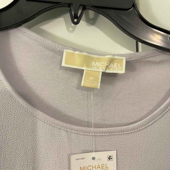 Michael Kors Lavender top with side tie size M - Picture 2 of 6